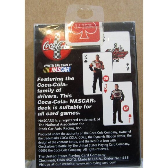 BICYCLE Playing Cards Coca-Cola Advertising NASCAR Drivers Sports Collection NEW - Picture 2 of 7